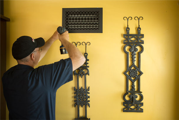 Air Duct Champ removing grates