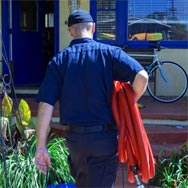 Air Duct Cleaner Arriving at Home