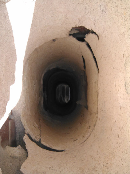 Chimney liner deterioration at Mission Beach board walk Mission Beach Chimney Liner Deterioration